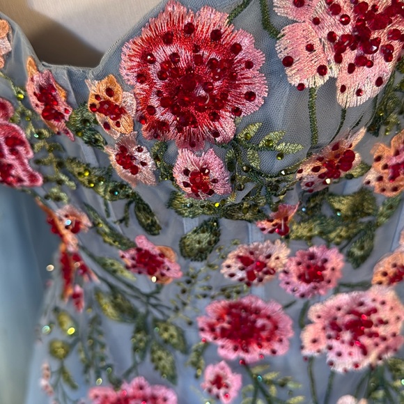 MAC DUGGAL
Strapless Embroidered Tulle Midi Dress Anthropologie - Picture 8 of 17